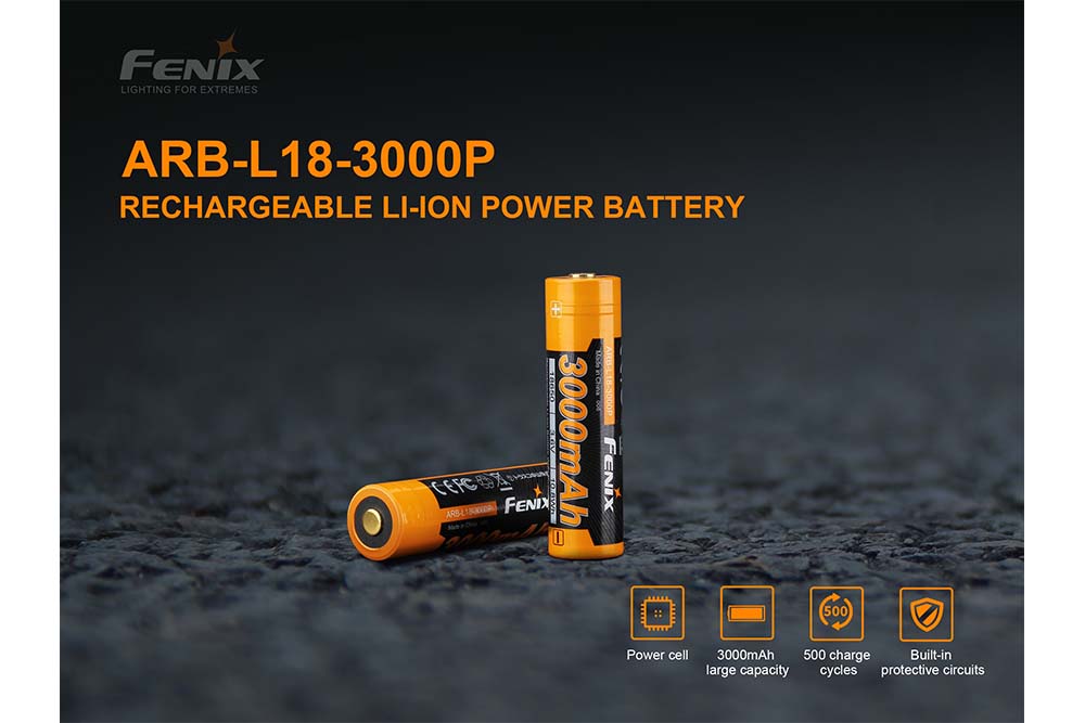 Fenix ARB-L18-3000P Rechargeable Li-ion Battery Fenix Store