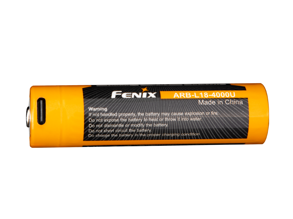 Fenix ARB-L18-4000U High-Capacity USB Rechargeable 18650 Battery - 4000mAh Fenix Store