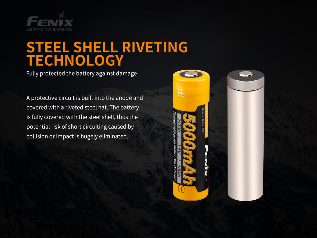 Fenix ARB-L21-5000 V2 Rechargeable 21700 Rechargeable Battery Fenix Store