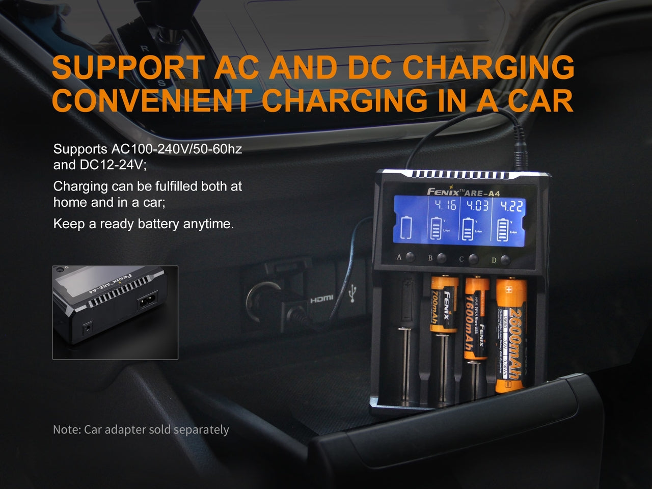 Fenix ARE-A4 Multifunctional Battery Charger Fenix Store