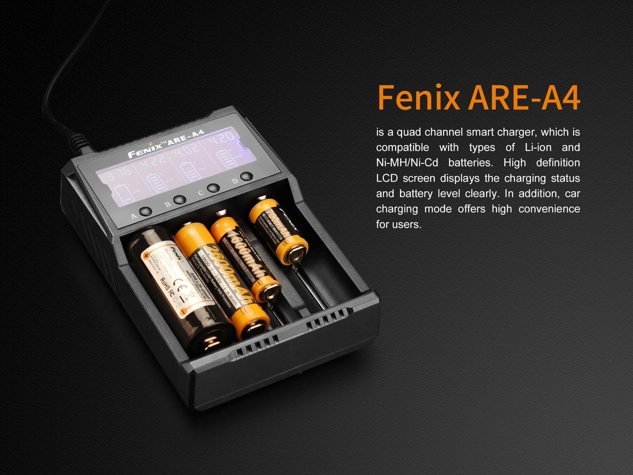 Fenix ARE-A4 Multifunctional Battery Charger Fenix Store