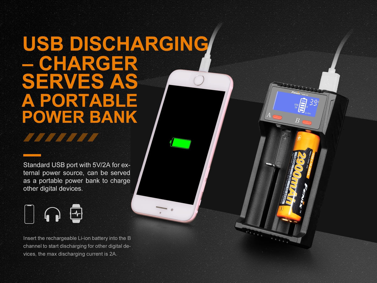 Fenix ARE-D2 Dual Channel Smart Battery Charger Fenix Store