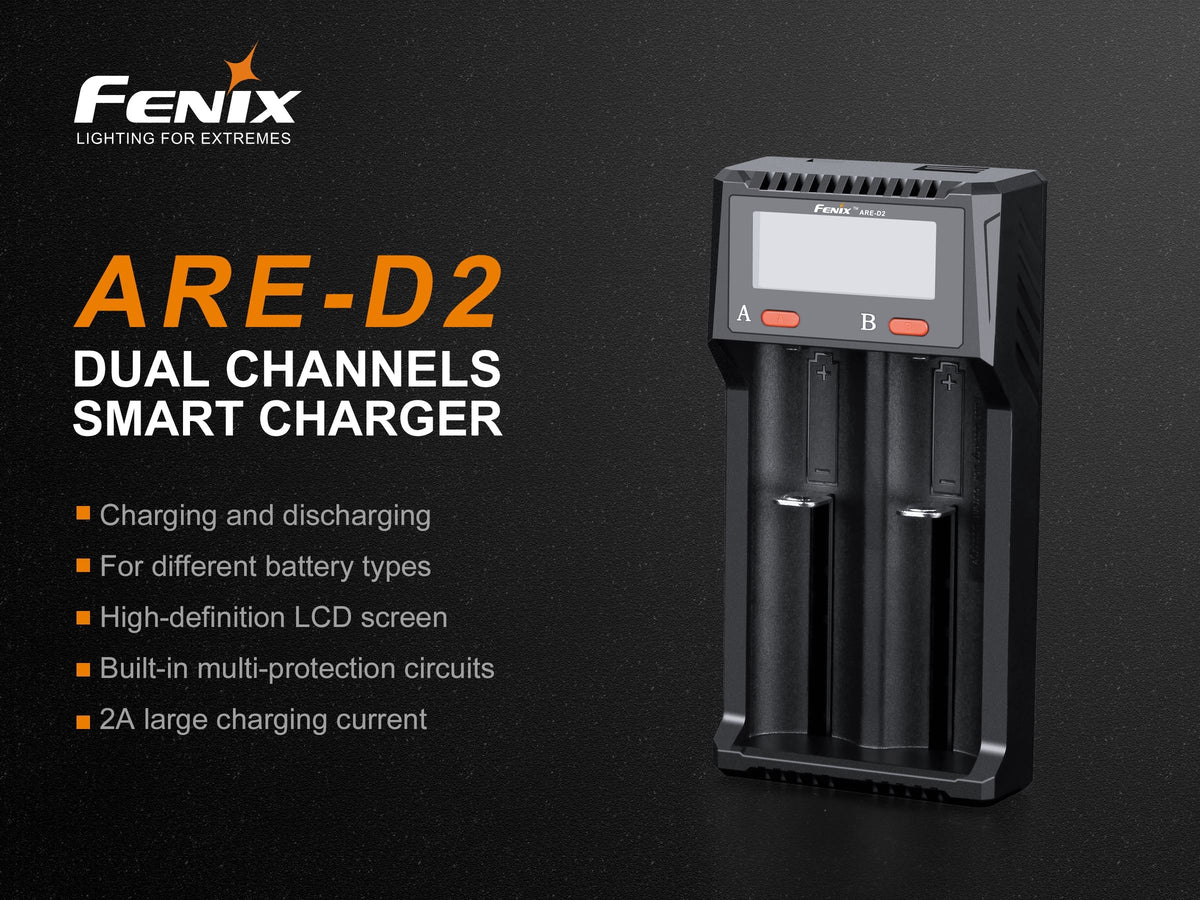 Fenix ARE-D2 Dual Channel Smart Battery Charger Fenix Store