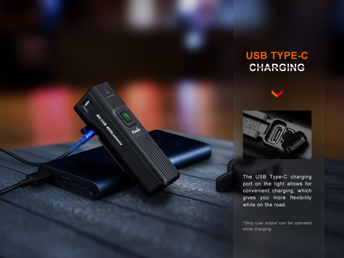 Fenix BC15R Lightweight Rechargeable Bicycle Light Fenix Store