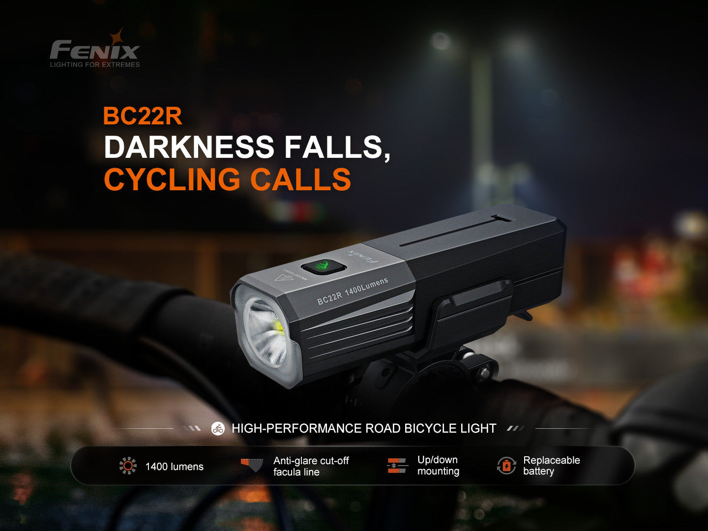 Fenix BC22R High-Performance Road Bike Light Fenix Store