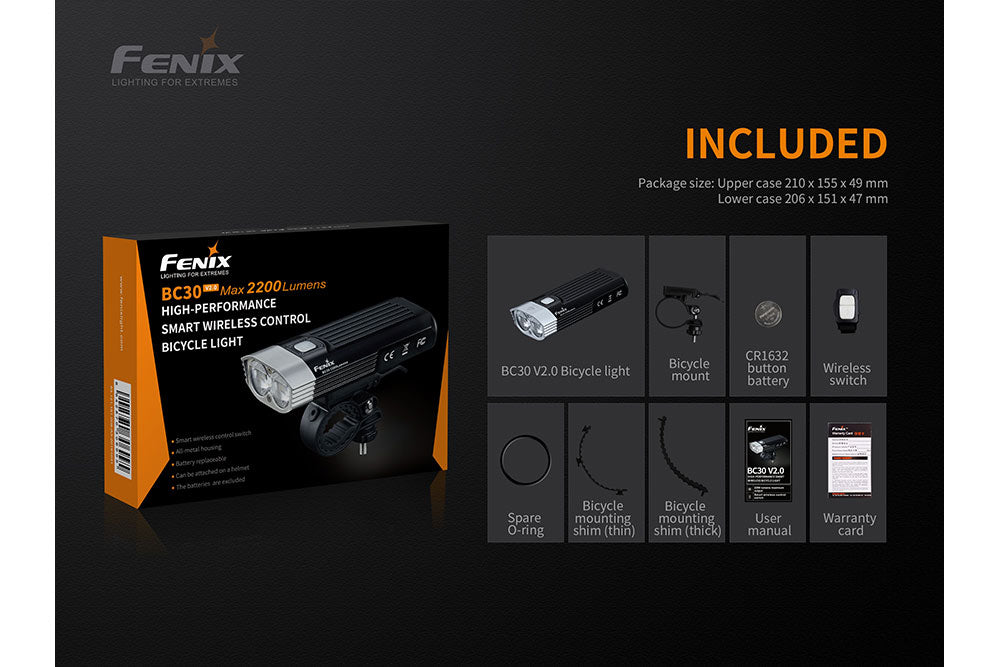 Fenix BC30 V2 LED Bike Light Fenix Store