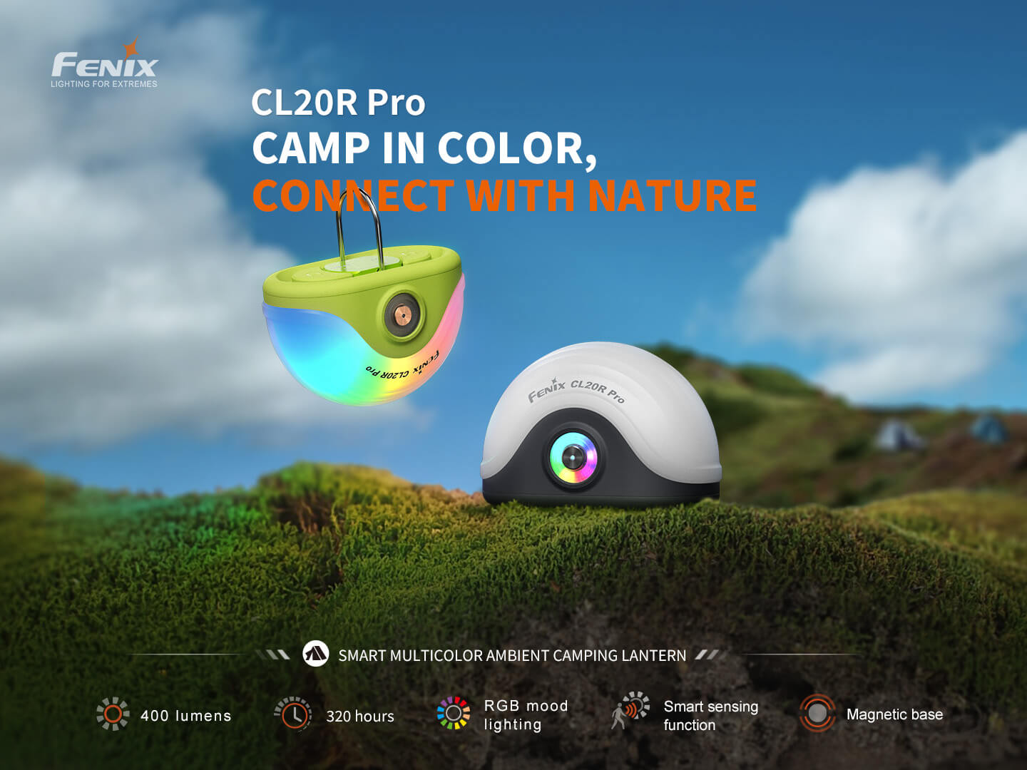 CL20R Pro Smart Multicolor Camping Lantern Fenix Store