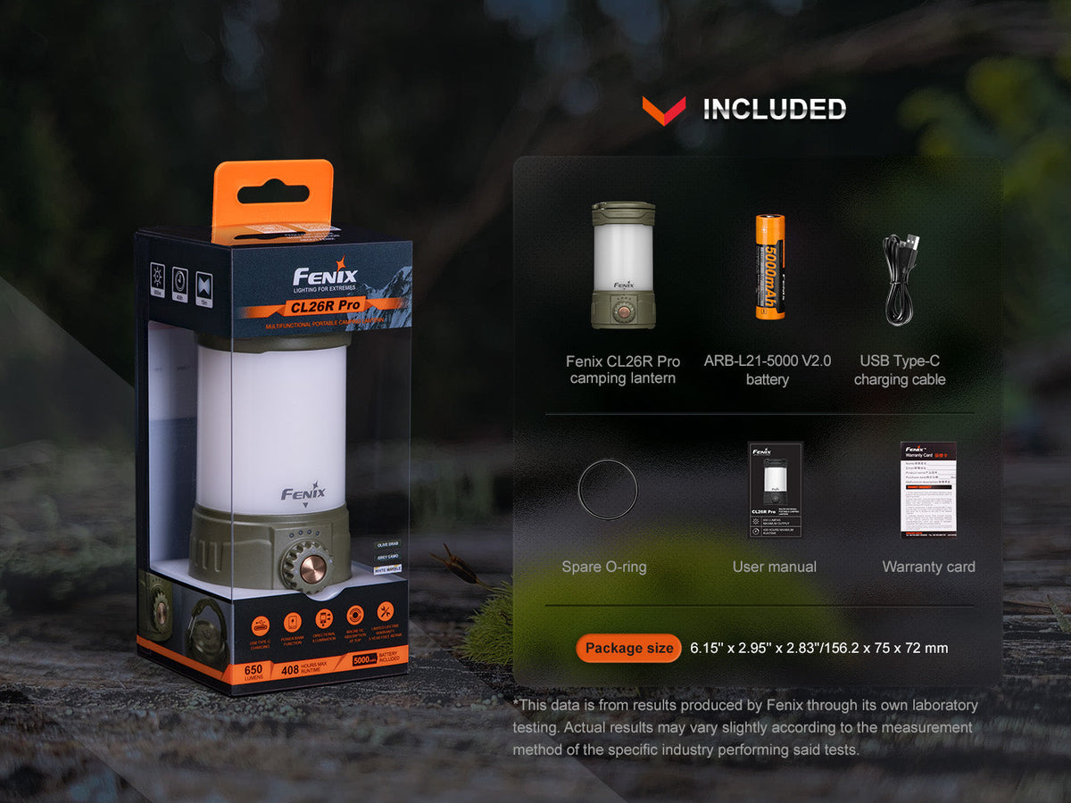 Fenix CL26R PRO High Performance LED Rechargeable Camping Lantern Fenix Store