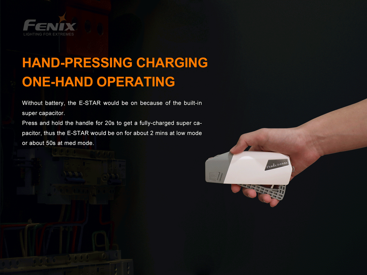 Fenix E-Star - Portable Self-powered Emergency LED Flashlight Fenix Store