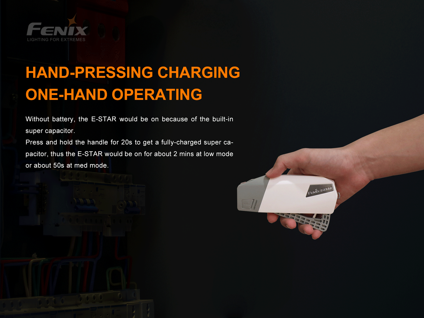 Fenix E-Star - Portable Self-powered Emergency LED Flashlight Fenix Store