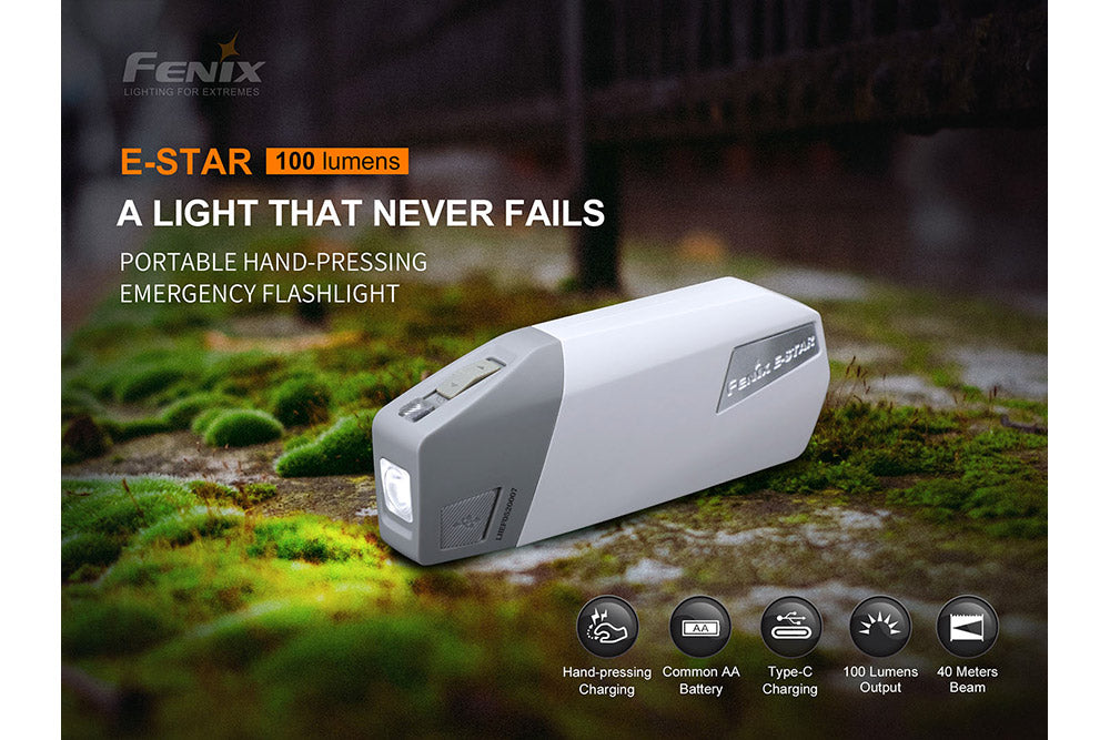Fenix E-Star - Portable Self-powered Emergency LED Flashlight Fenix Store