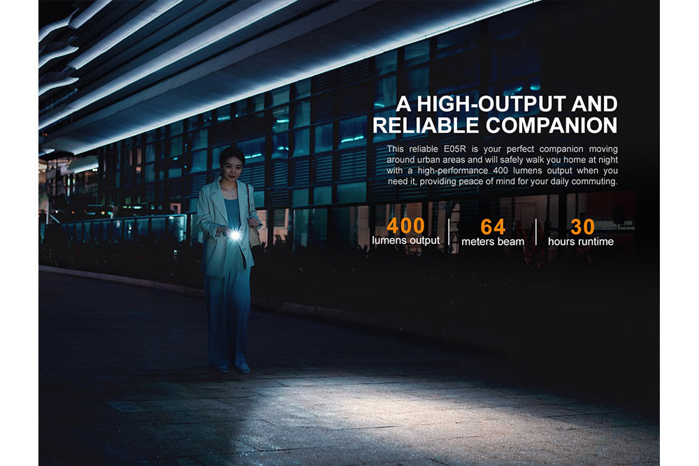 Fenix E05R Mini Keychain LED Flashlight - 400 Lumens Fenix Store