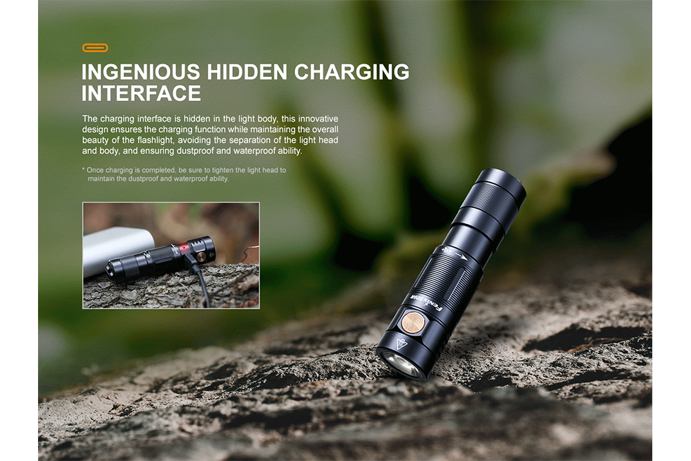 Fenix E09R Rechargeable High-Output Flashlight  - 600 Lumens Fenix Store