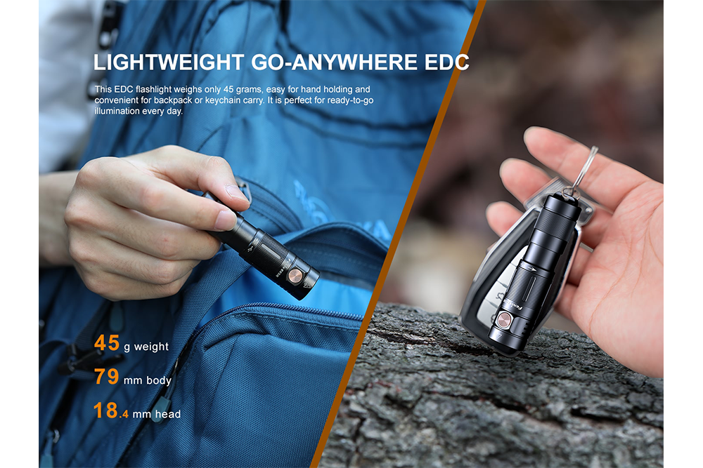 Fenix E09R Rechargeable High-Output Flashlight  - 600 Lumens Fenix Store
