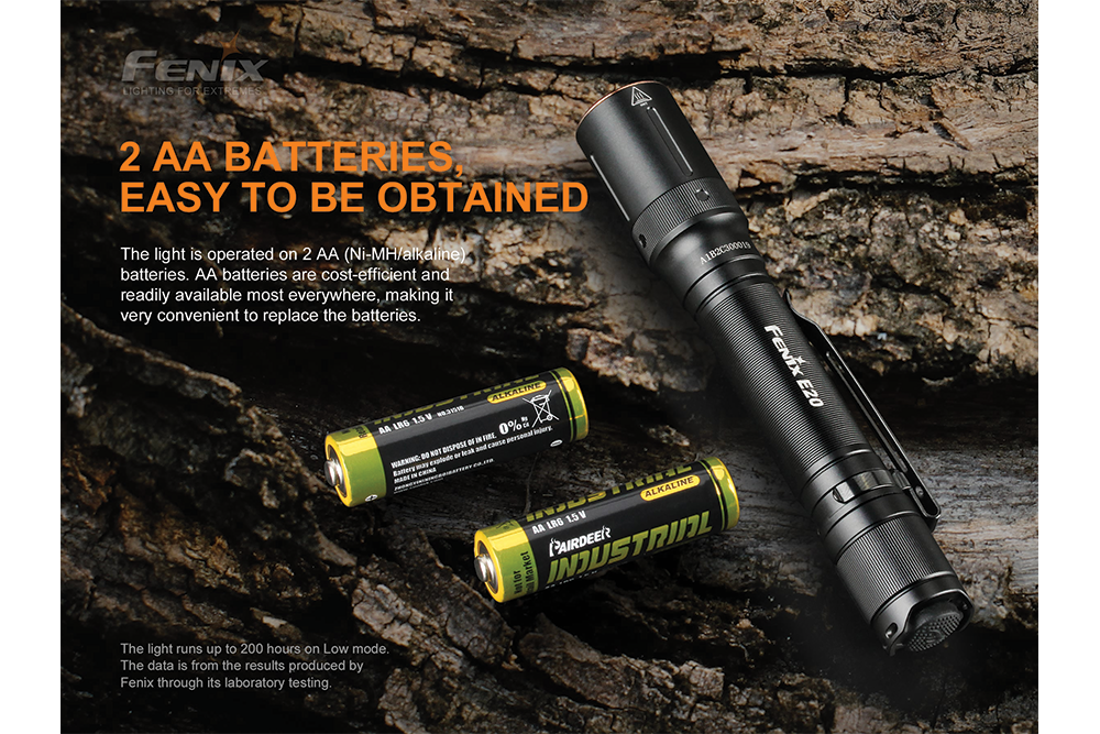 Fenix E20 V2.0 EDC Flashlight - 350 Lumens Fenix Store