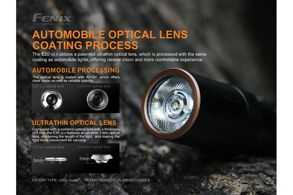 Fenix E20 V2.0 EDC Flashlight - 350 Lumens Fenix Store