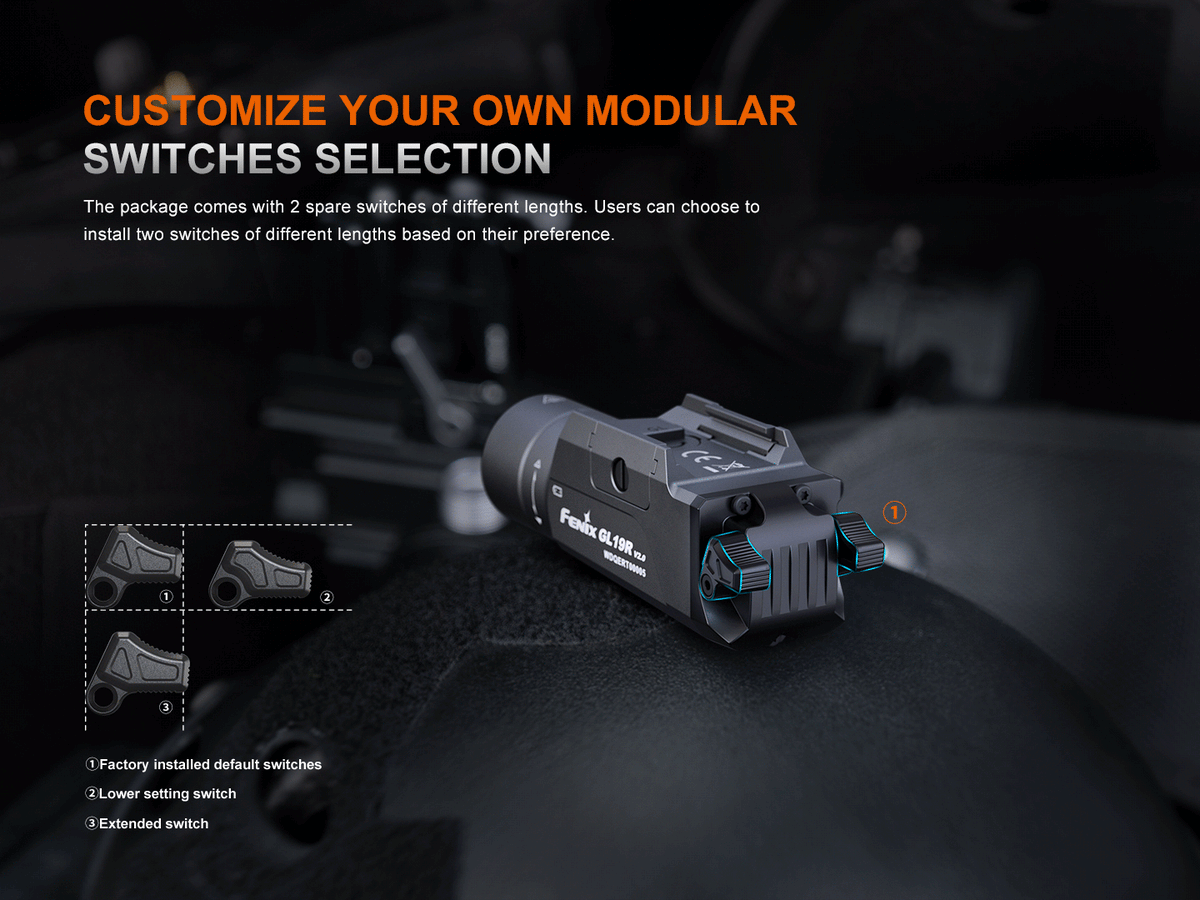 Fenix GL19R V2 Modular Switch Mounted Light Fenix Store