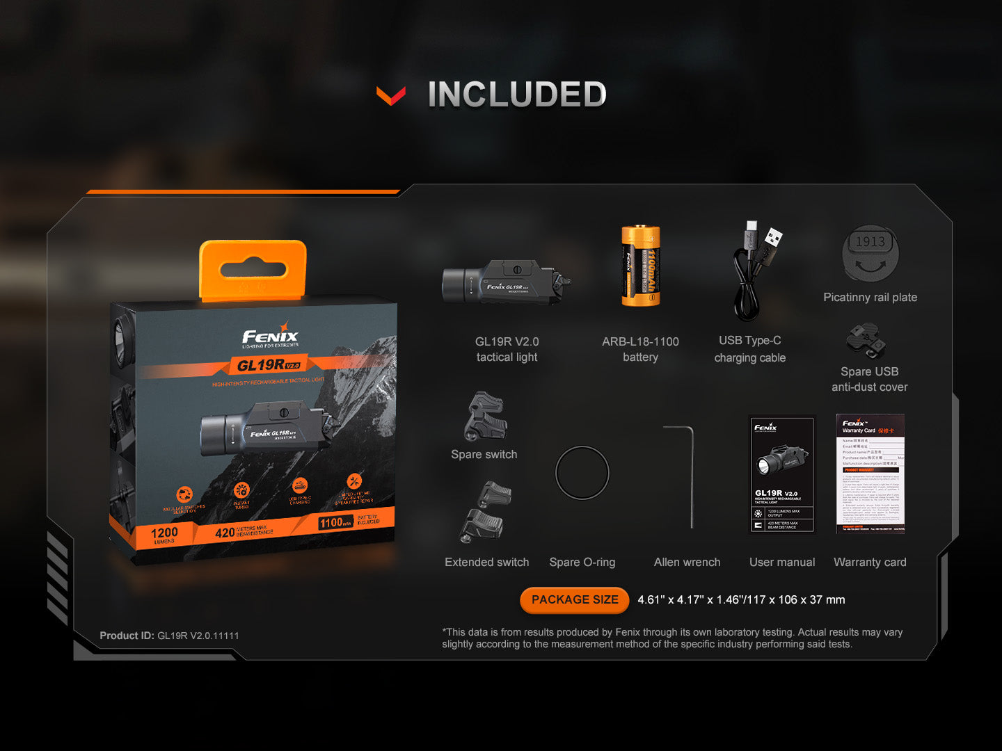 Fenix GL19R V2 Modular Switch Mounted Light Fenix Store