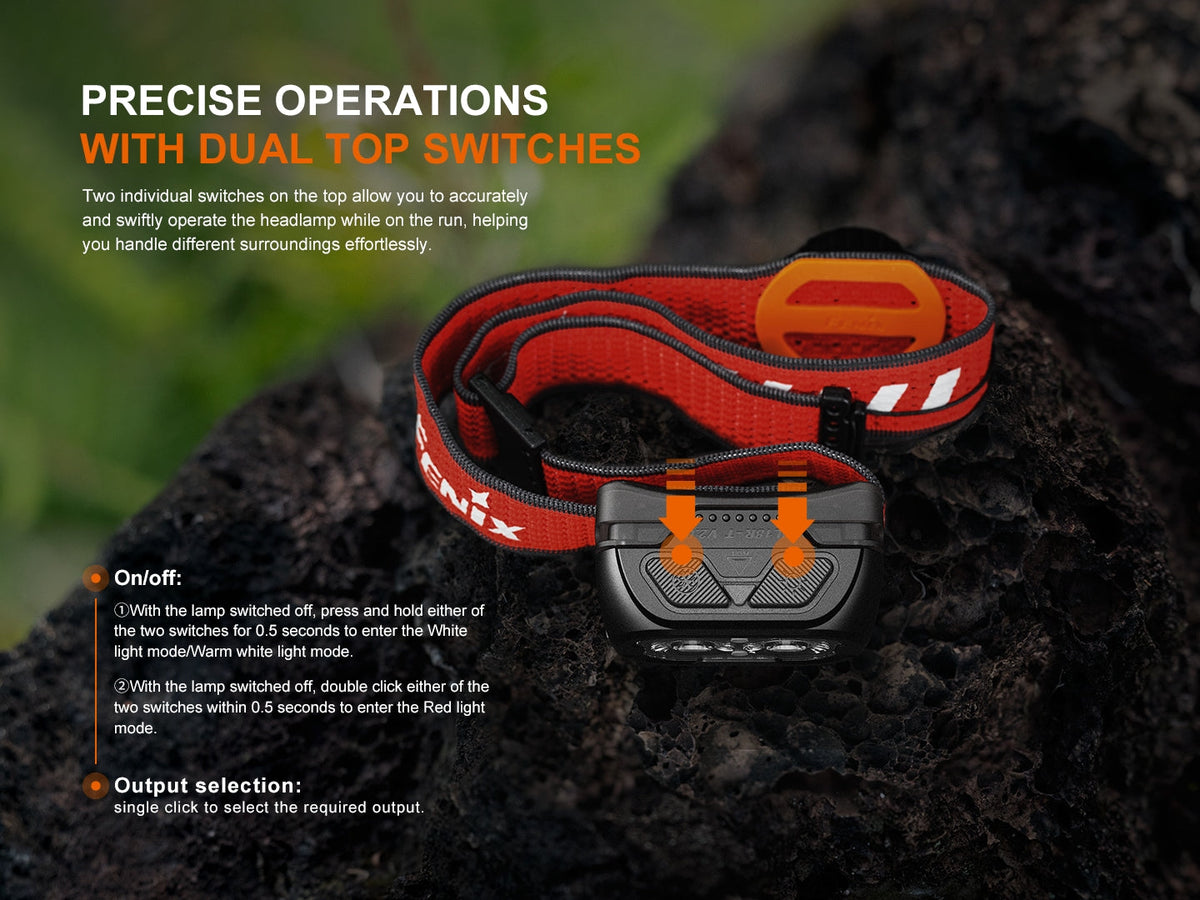 Fenix HL18R-T V2 Lightweight Trail Running Headlamp Fenix Store