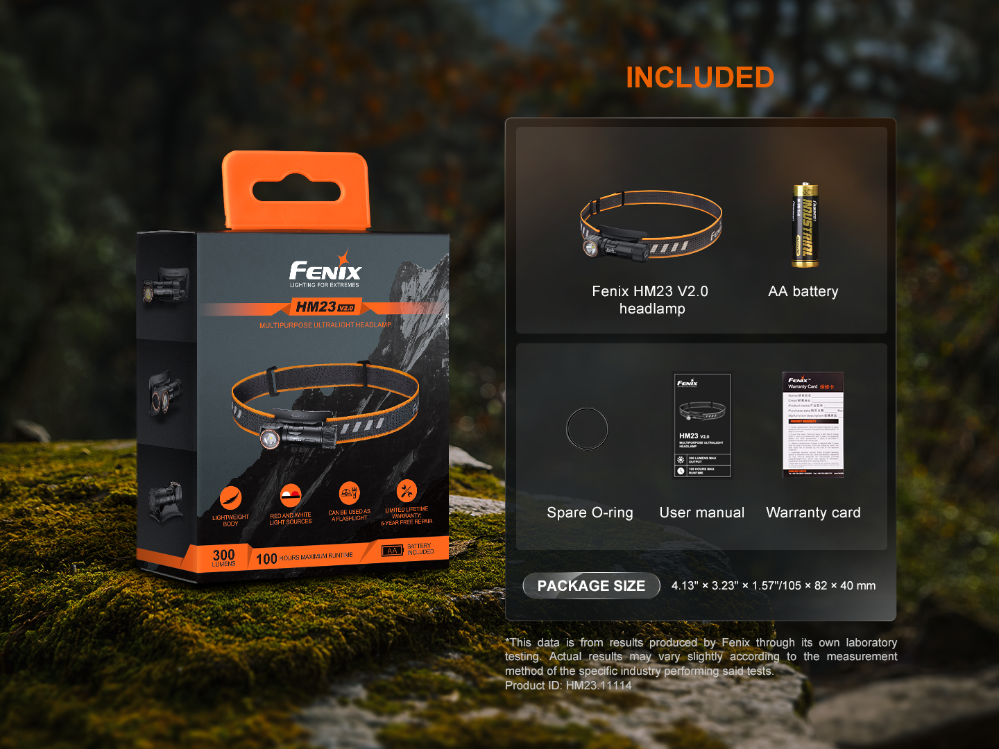 Fenix HM23 V2.0 Lightweight Detachable AA Headlamp Fenix Store