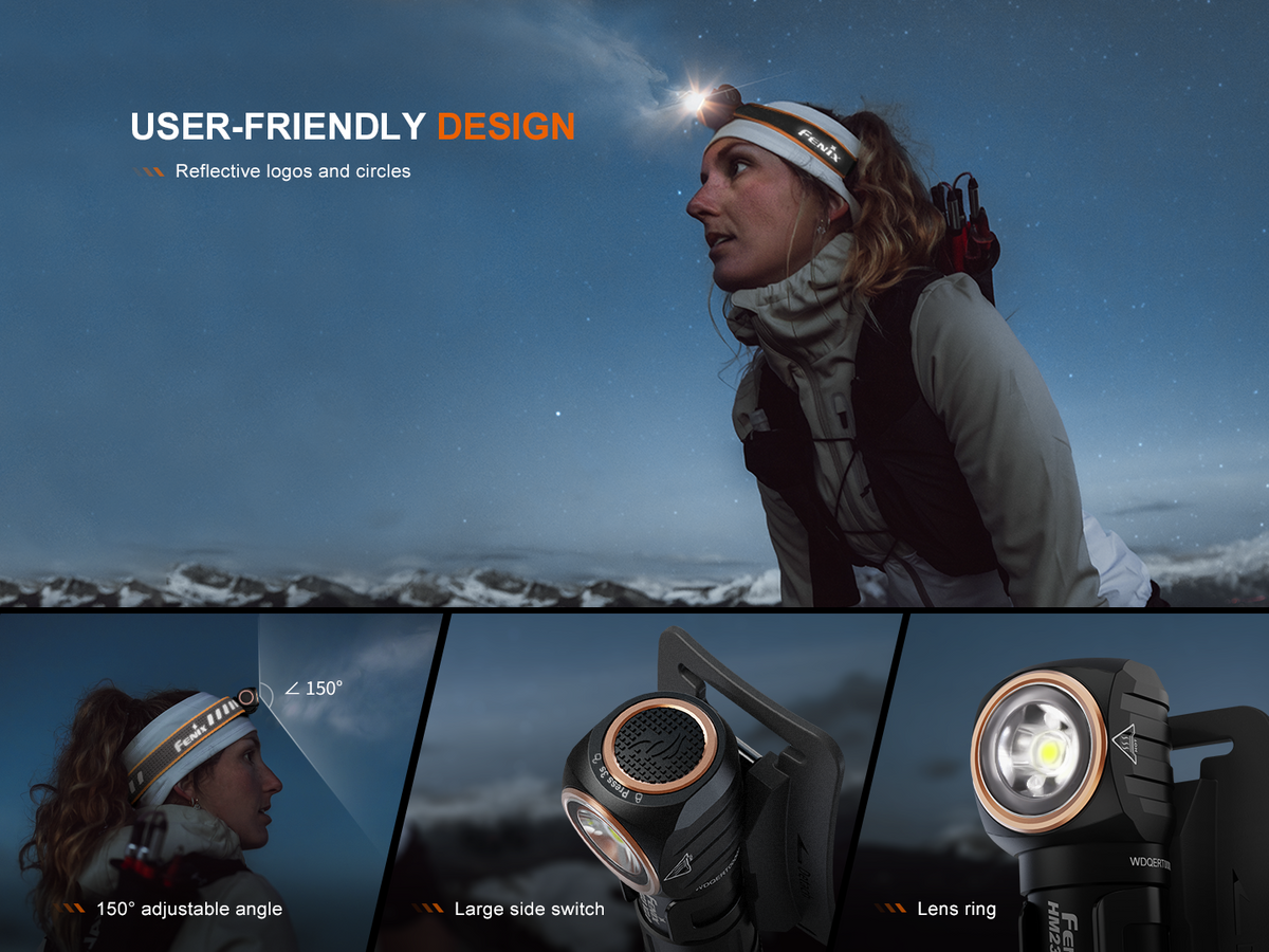 Fenix HM23 V2.0 Lightweight Detachable AA Headlamp Fenix Store