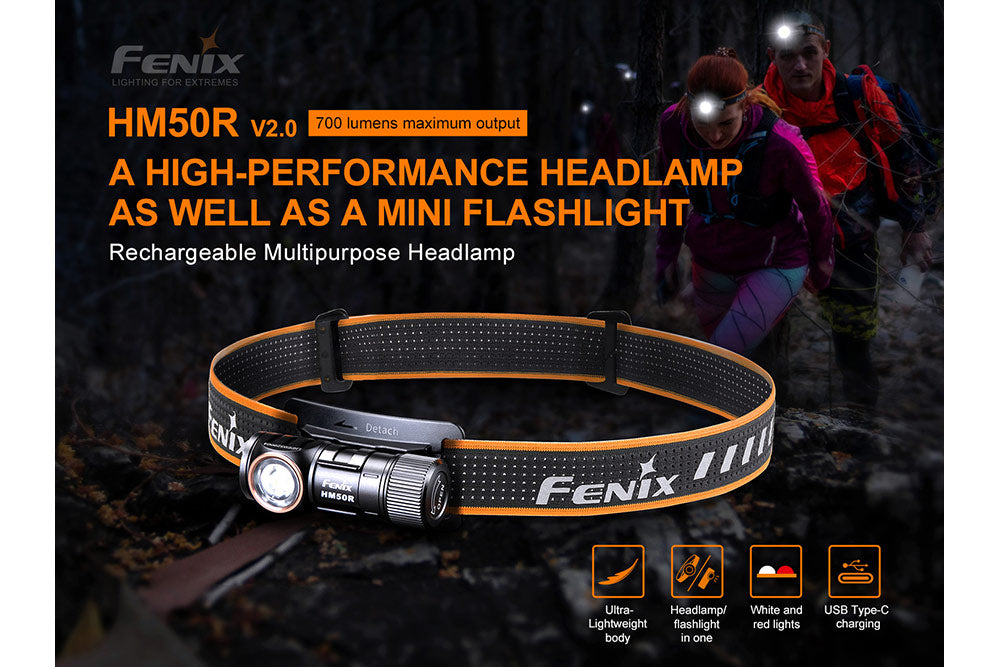 Fenix HM50R V2.0 LED Headlamp - 700 Lumens Fenix Store