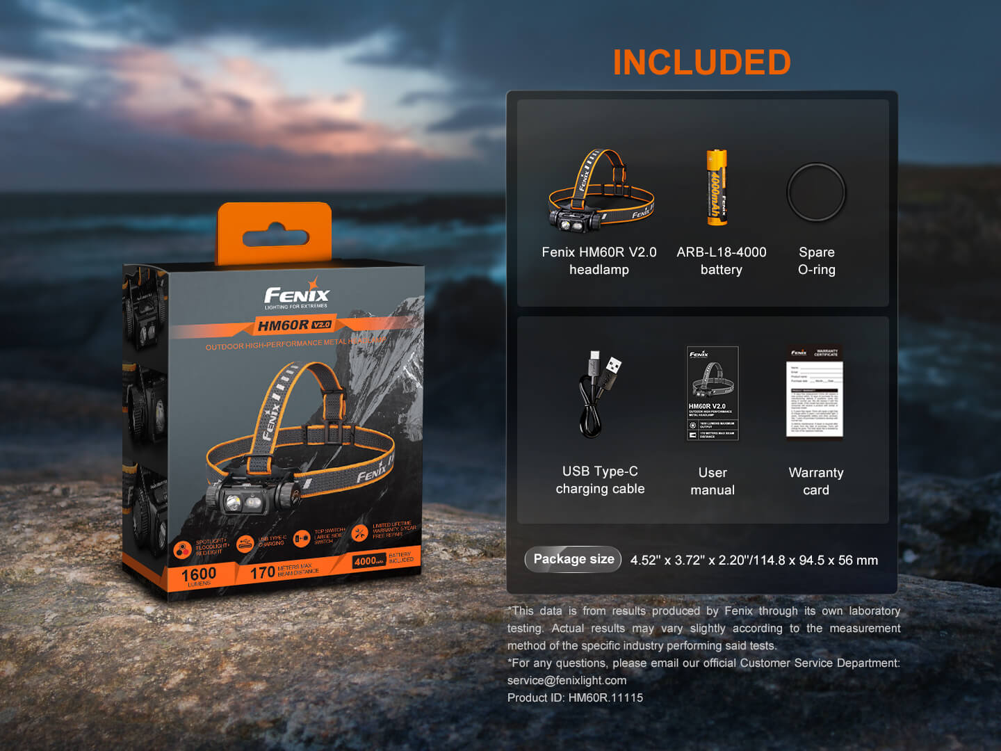 HM60R V2 High-Performance Headlamp - 1600 Lumens Fenix Store