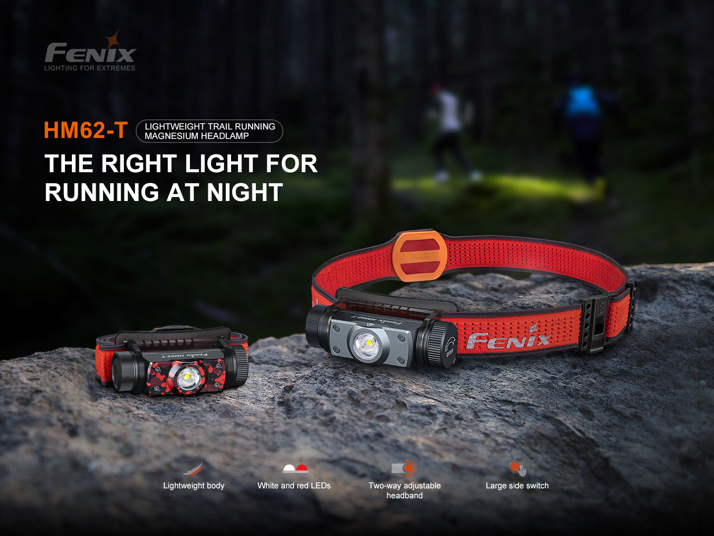 Fenix HM62-T Lightweight Trail Running Headlamp Fenix Store