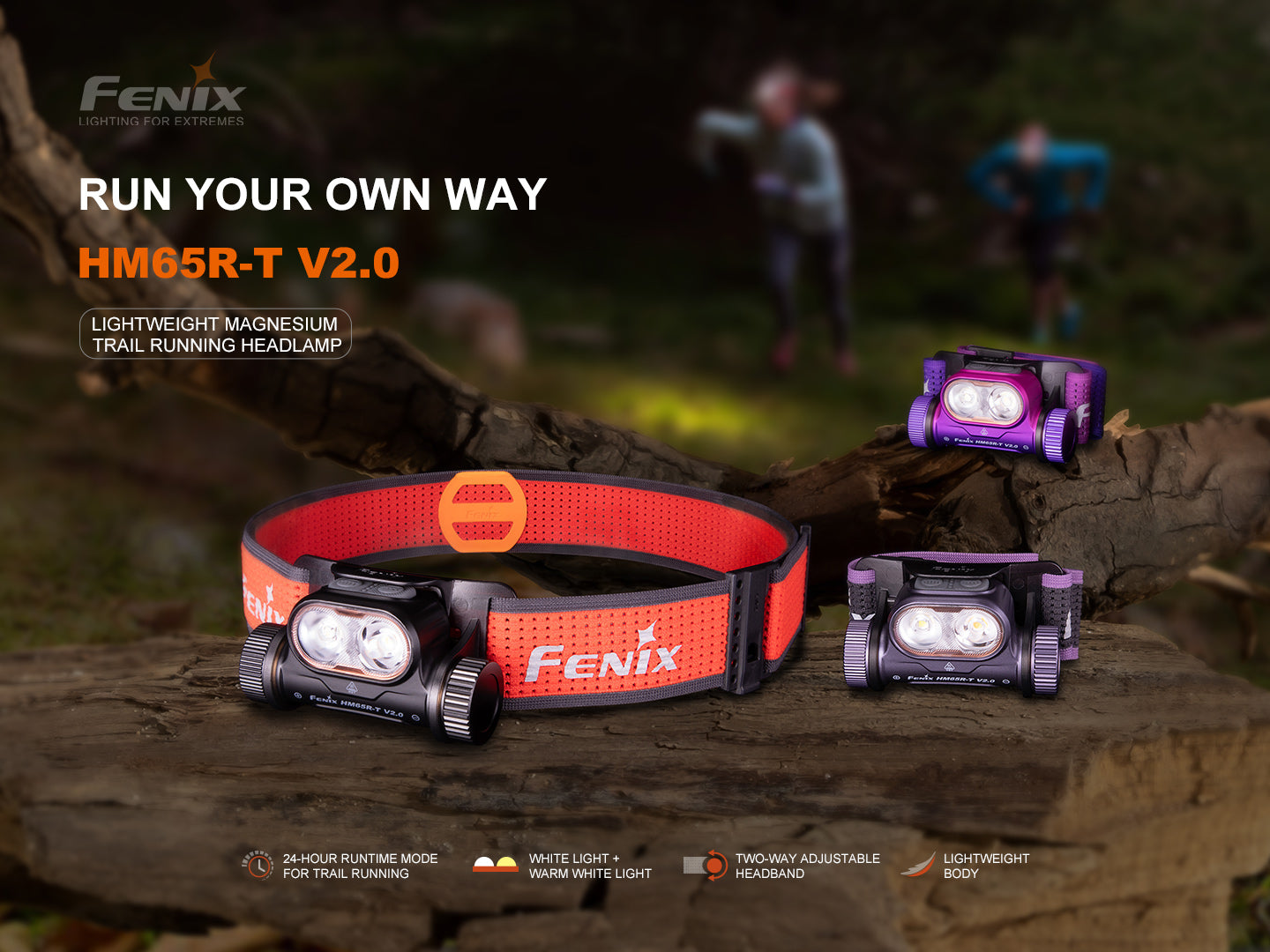 Fenix HM65R-T V2 Rechargeable Lightweight Trail Running Headlamp Fenix Store