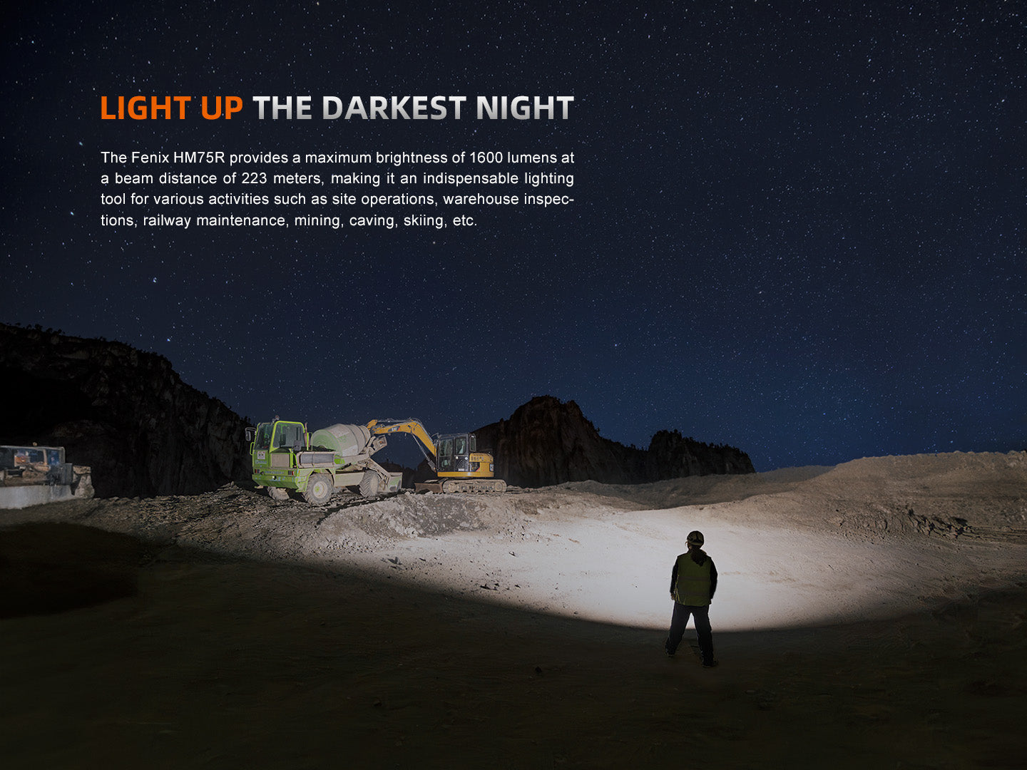 Fenix HM75R Rechargeable Industrial Headlamp - 1600 Lumens Fenix Store