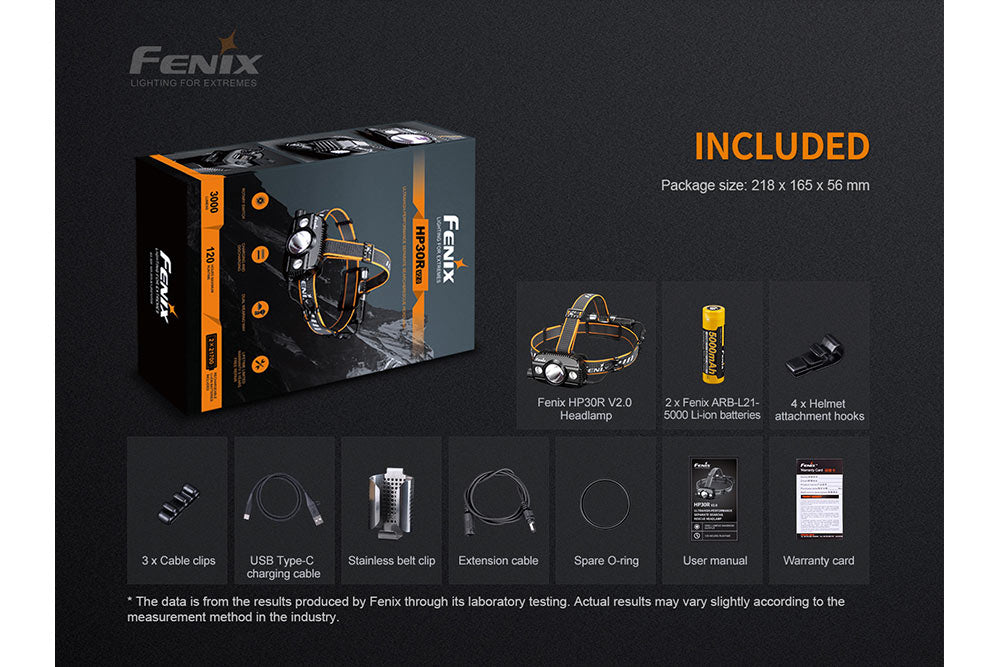 Fenix HP30R V2.0 LED Headlamp - 3000 Lumens Fenix Store