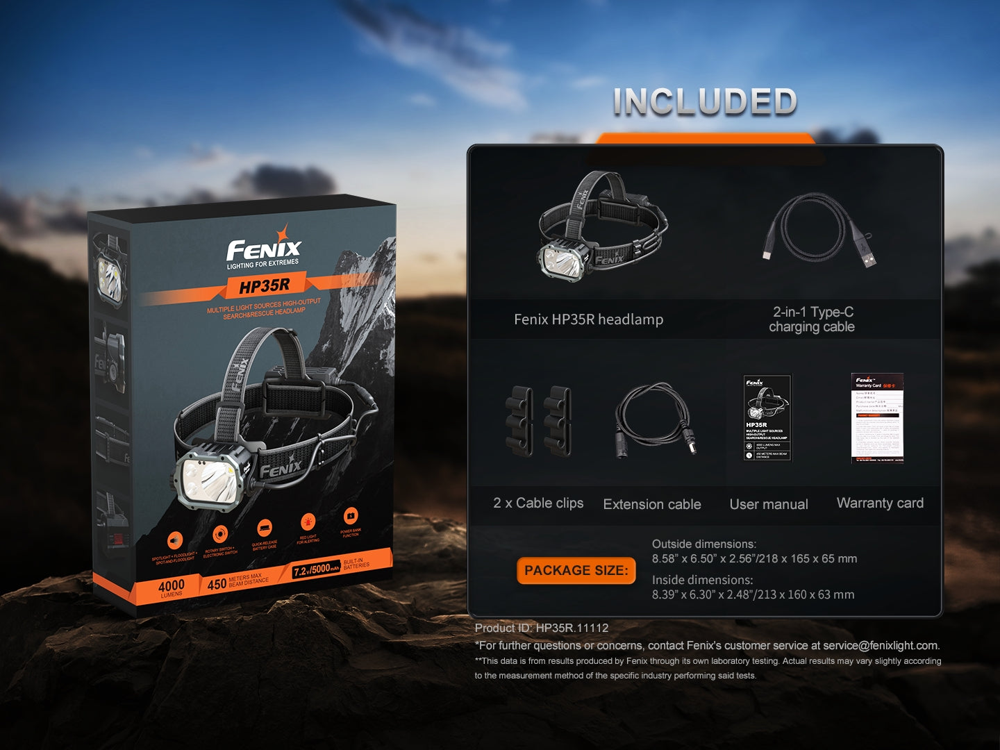Fenix HP35R Search and Rescue Headlamp Fenix Store