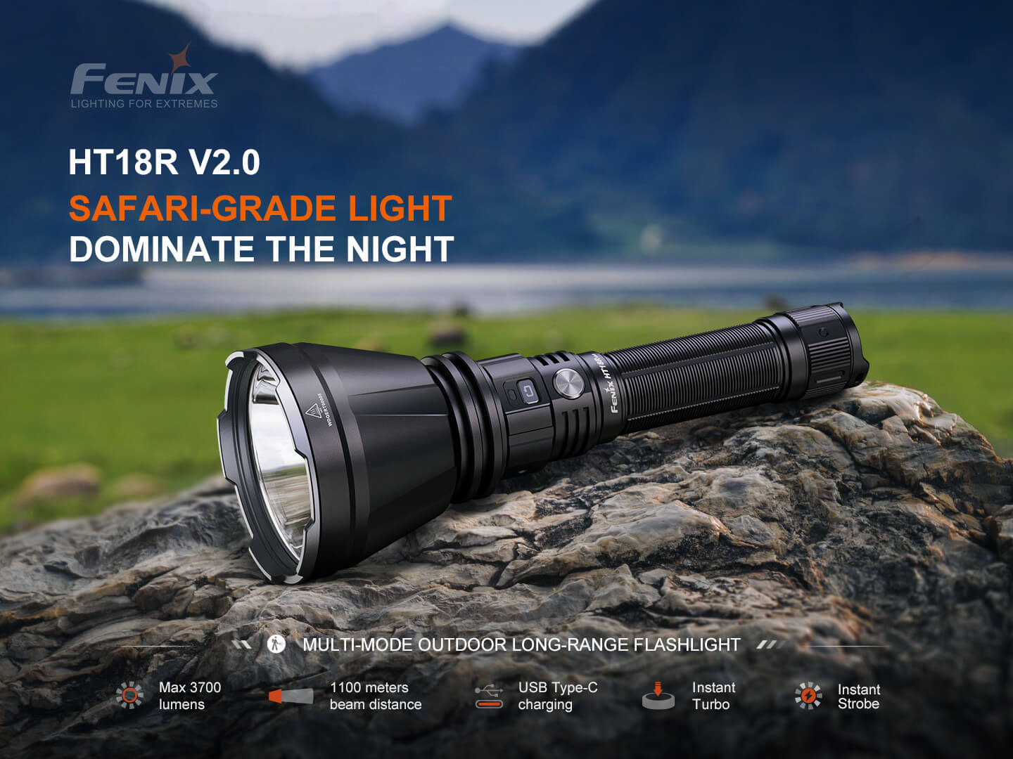 Fenix HT18R V2 Long-Range Hunting Flashlight Fenix Store