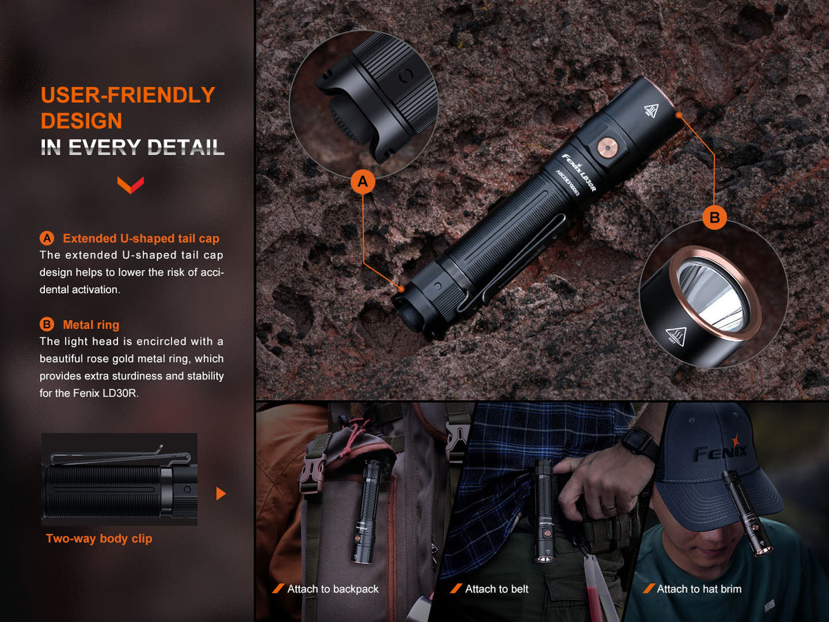 Fenix LD30R High-Performance Lightweight Flashlight Fenix Store