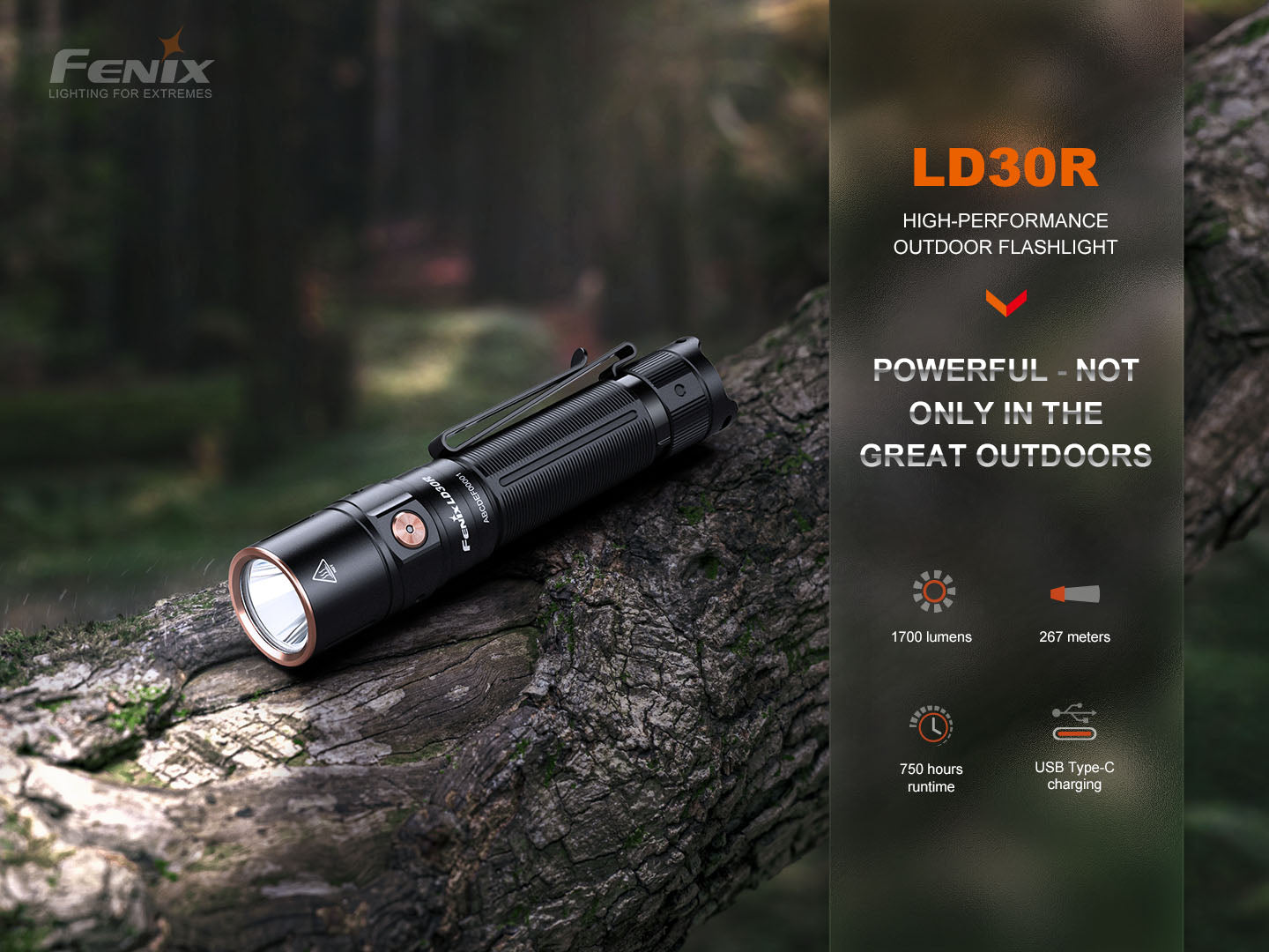 Fenix LD30R High-Performance Lightweight Flashlight Fenix Store