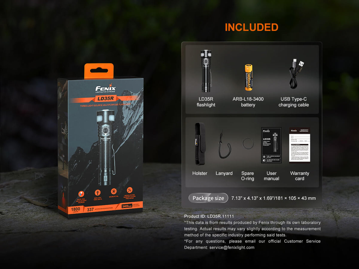 Fenix LD35R High Performance Multimode Tactical Flashlight Fenix Store