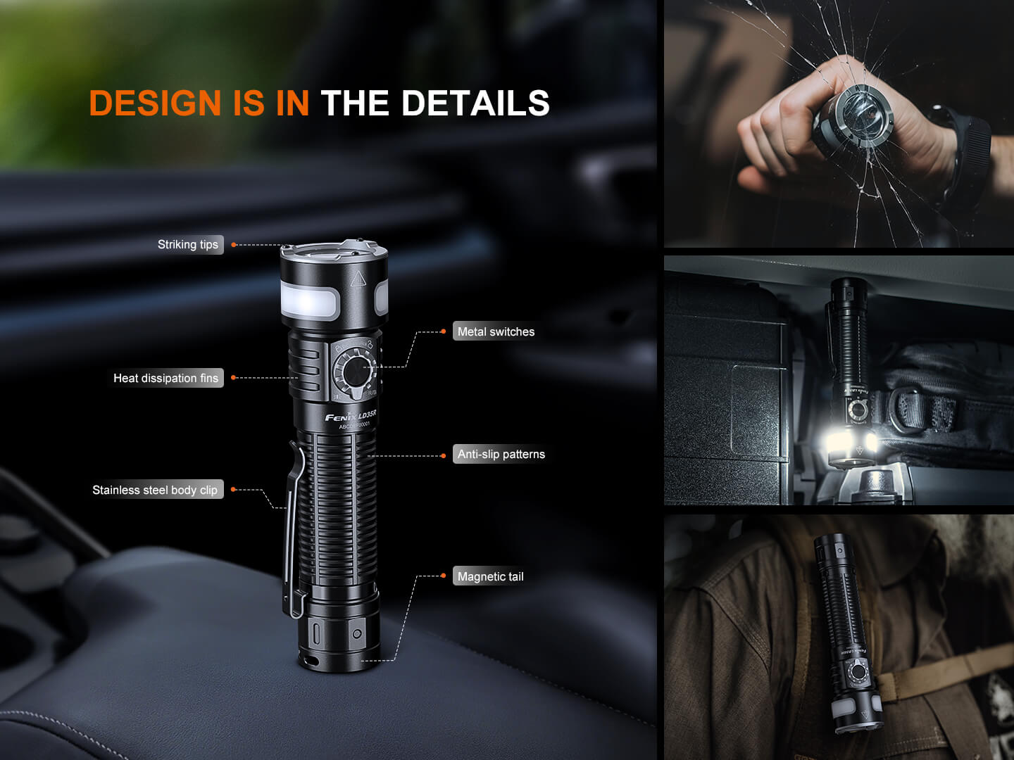 Fenix LD35R High Performance Multimode Tactical Flashlight Fenix Store
