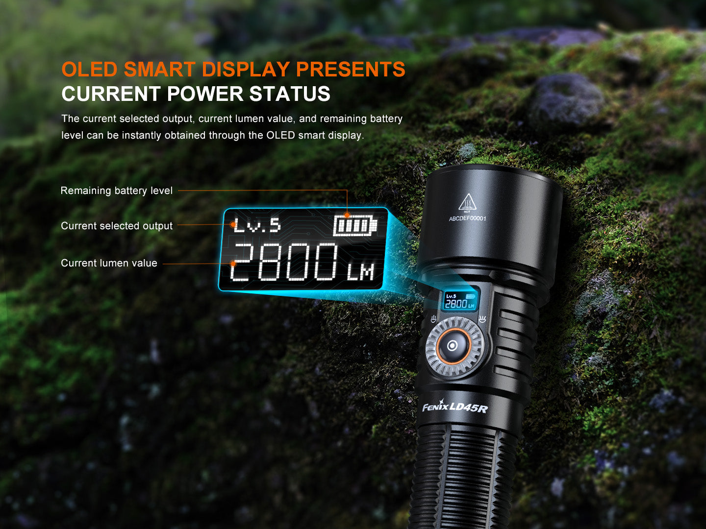 Fenix LD45R Digital Focus Rechargeable LED Flashlight Fenix Store