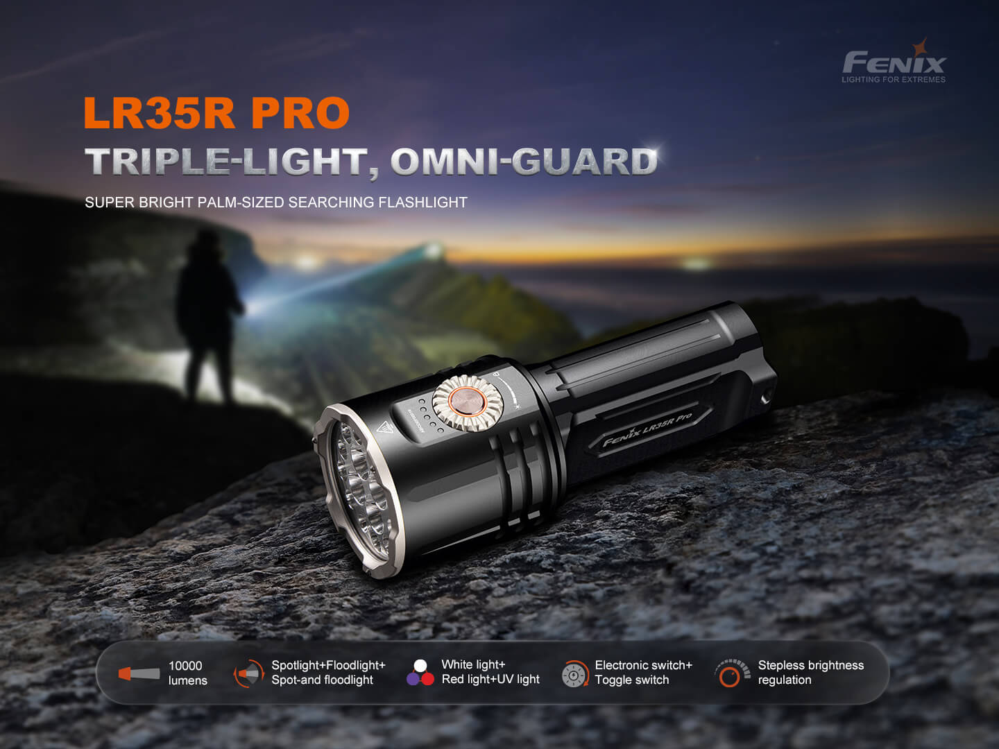 fenix flashlight dealers canada Fenix LR35R PRO Rechargeable Flashlight