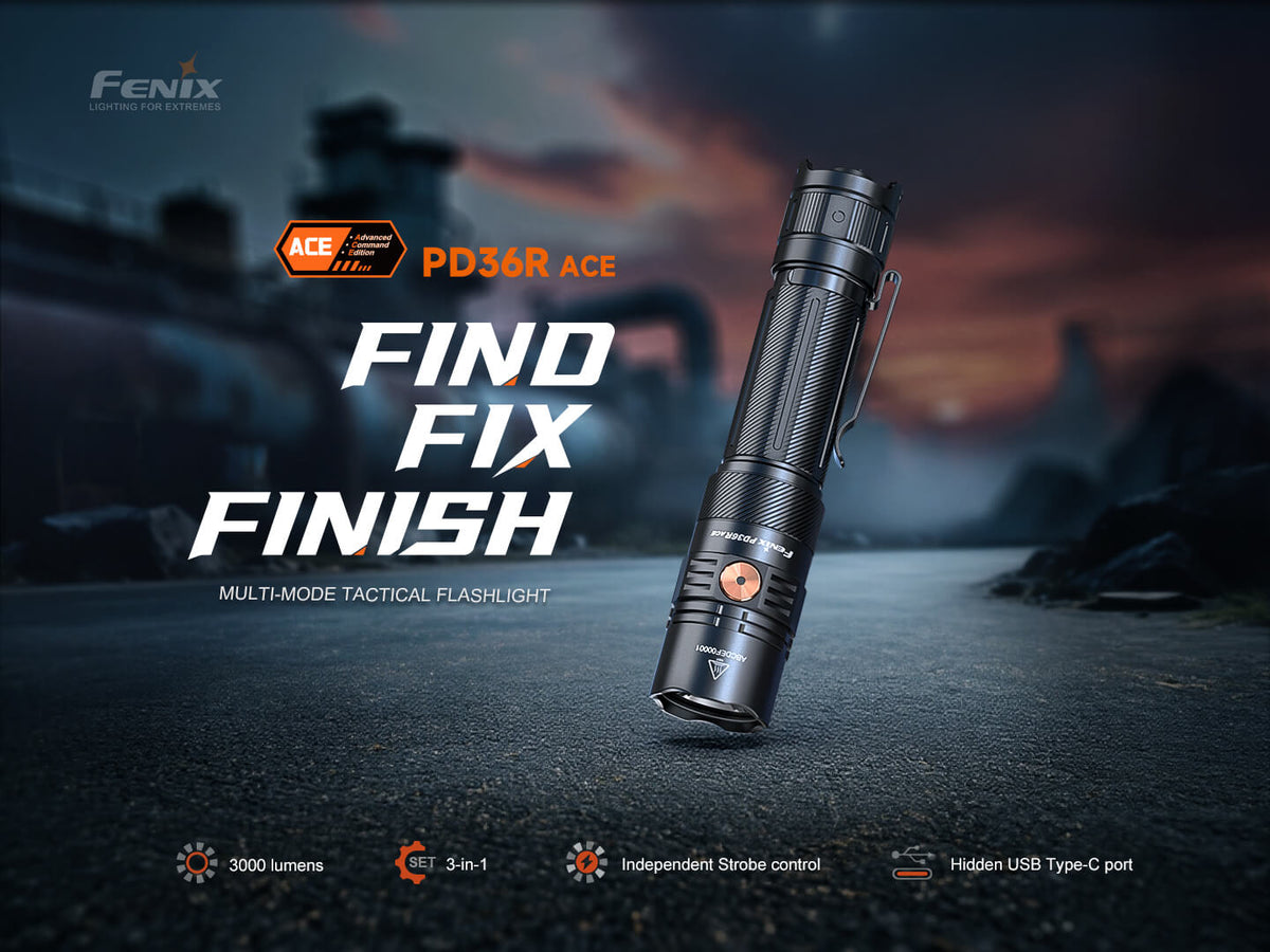 Fenix PD36R ACE Customizable Multi-Mode Flashlight Fenix Store