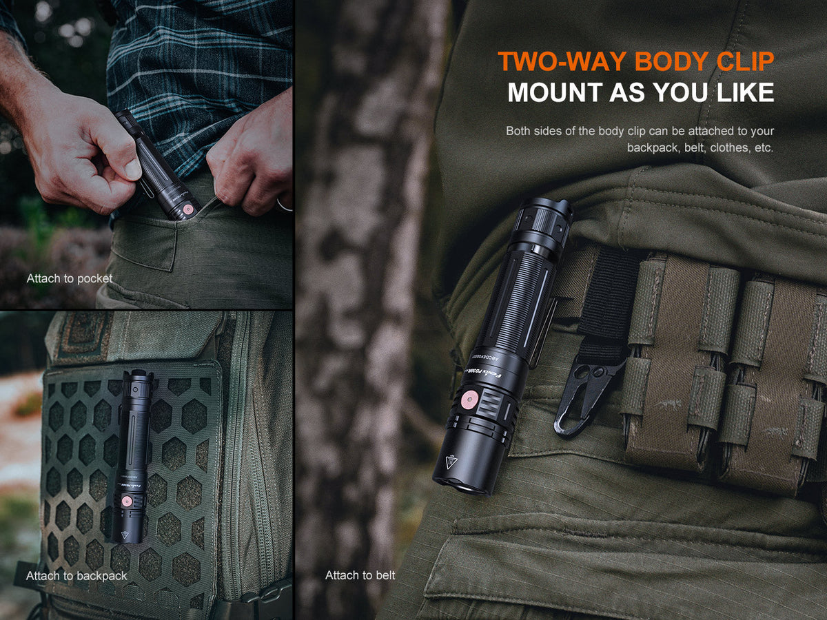 Fenix PD36R V2 Compact Rechargeable Tactical Flashlight - 1700 Lumens Fenix Store