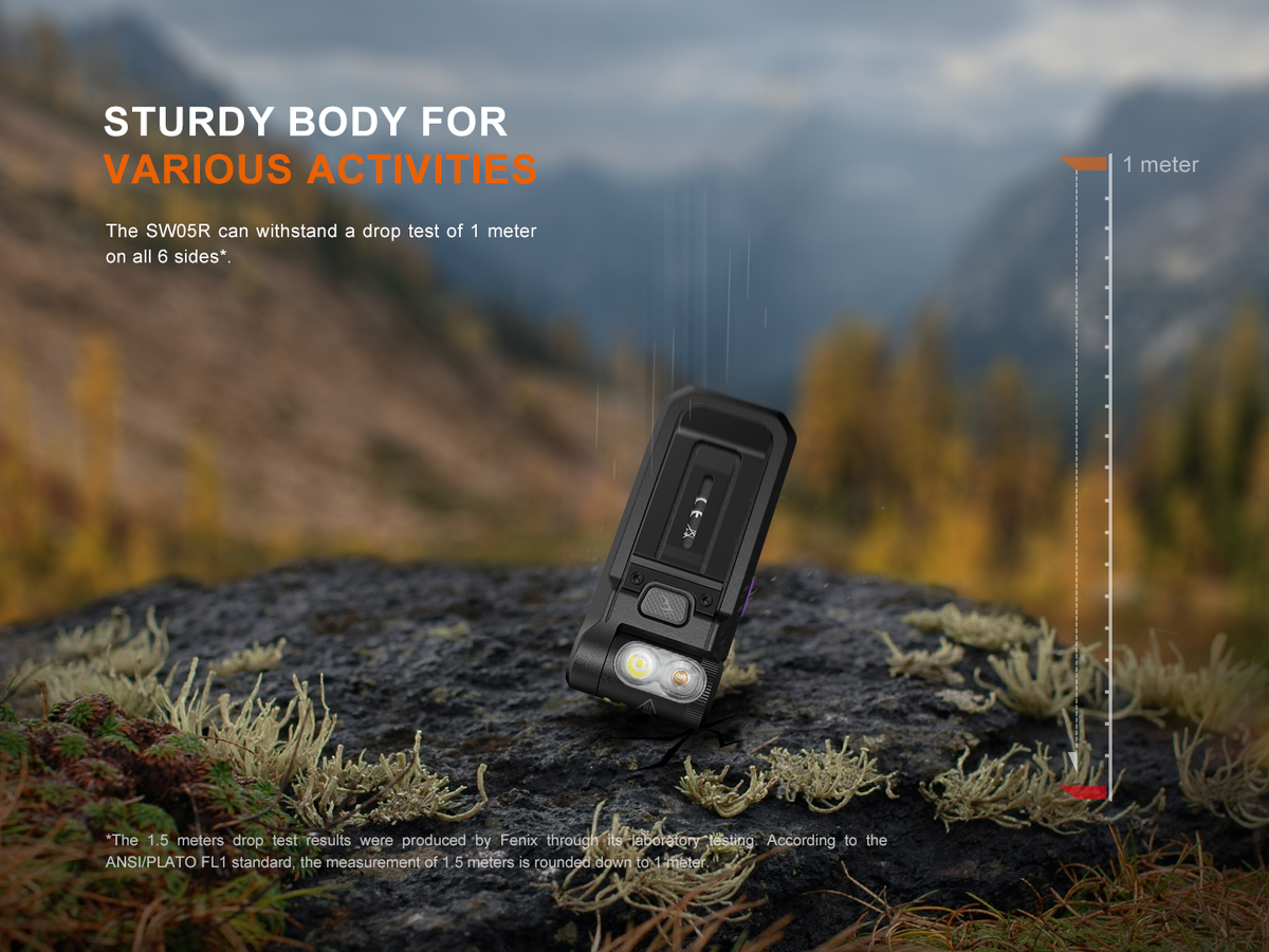 Fenix SW05R Multipurpose Clip-On Light with Red or UV Output Fenix Store