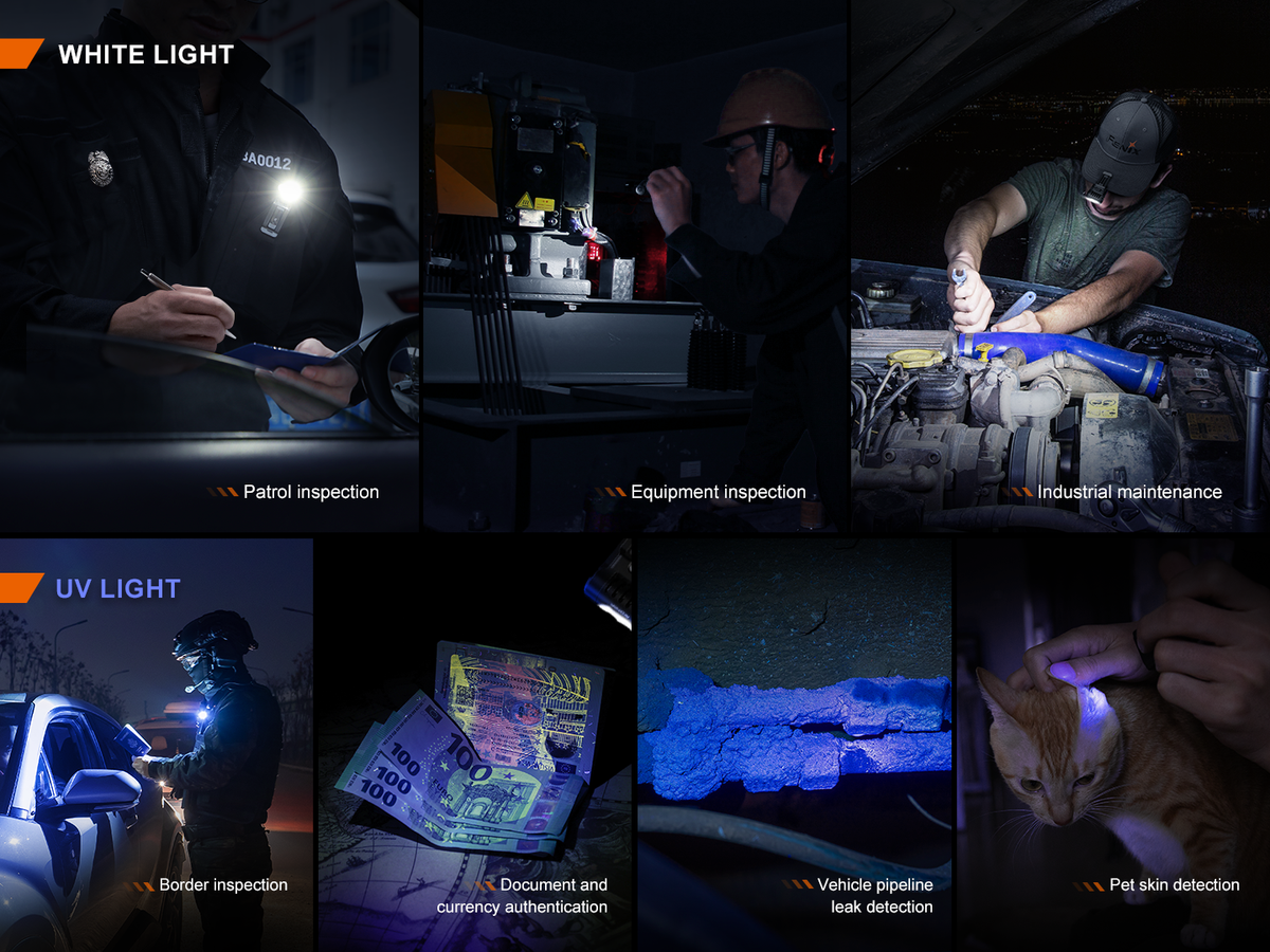 Fenix SW05R Multipurpose Clip-On Light with Red or UV Output Fenix Store