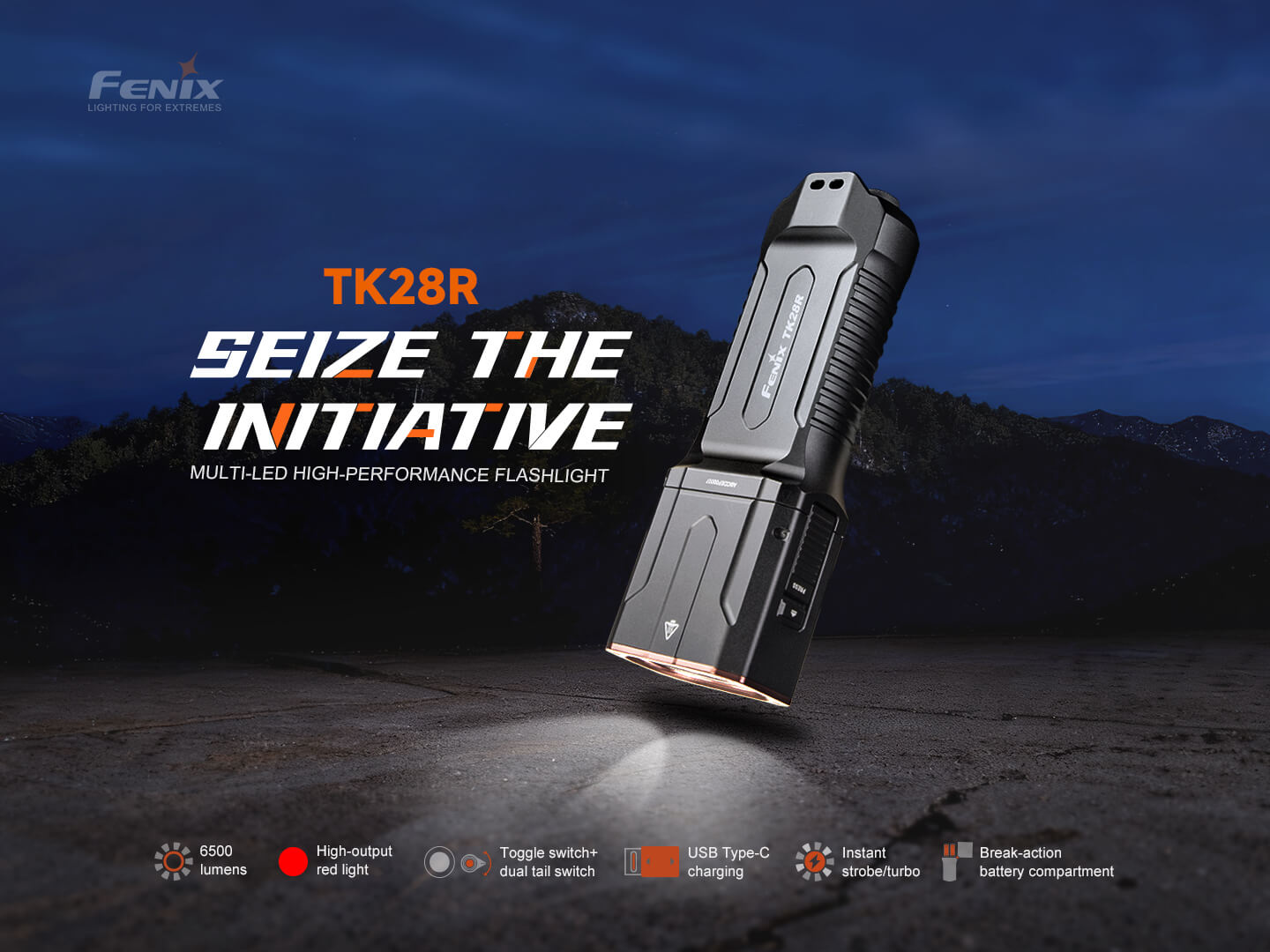 Fenix TK28R Muli-LED High-Performance Flashlight - 6500 Lumens Fenix Store
