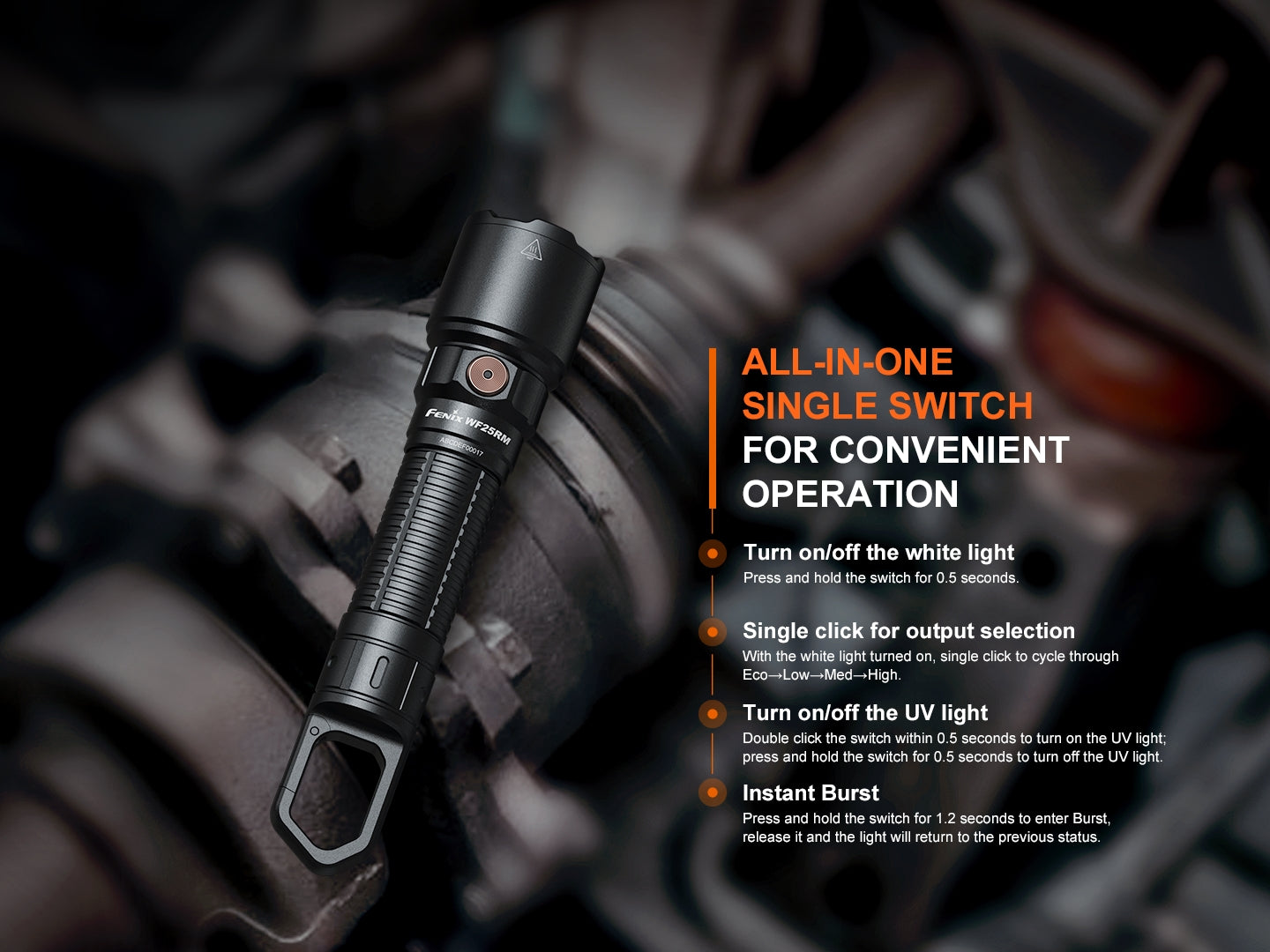 fenix 25 flashlight Fenix WF25RM Multifunctional Cradle Charging Duty Light