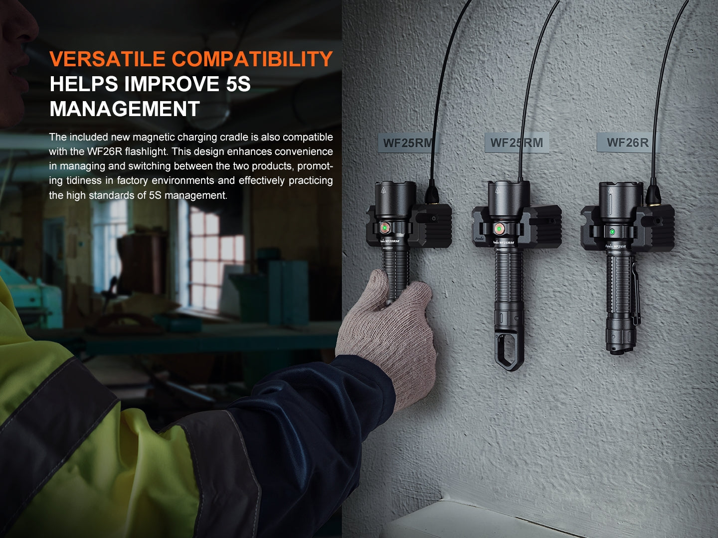 Fenix WF25RM Multifunctional Cradle Charging Duty Light Fenix Store