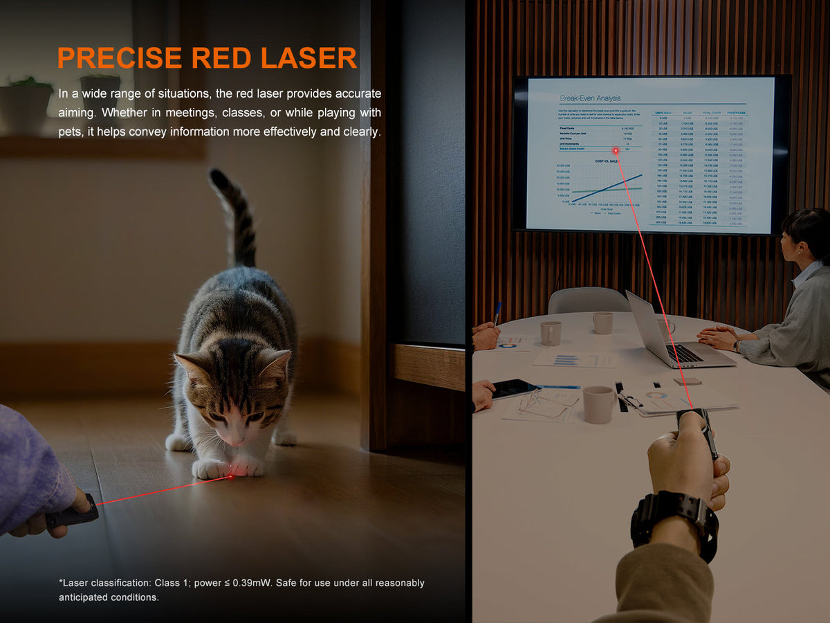 Fenix E06R Keychain Light with White, UV, and Red Laser Lights Fenix Store