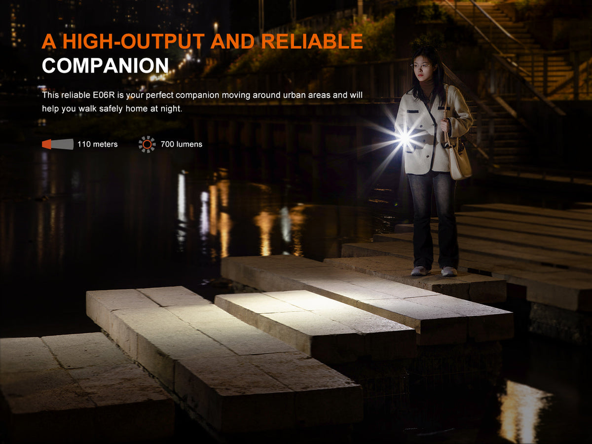 Fenix E06R Keychain Light with White, UV, and Red Laser Lights Fenix Store