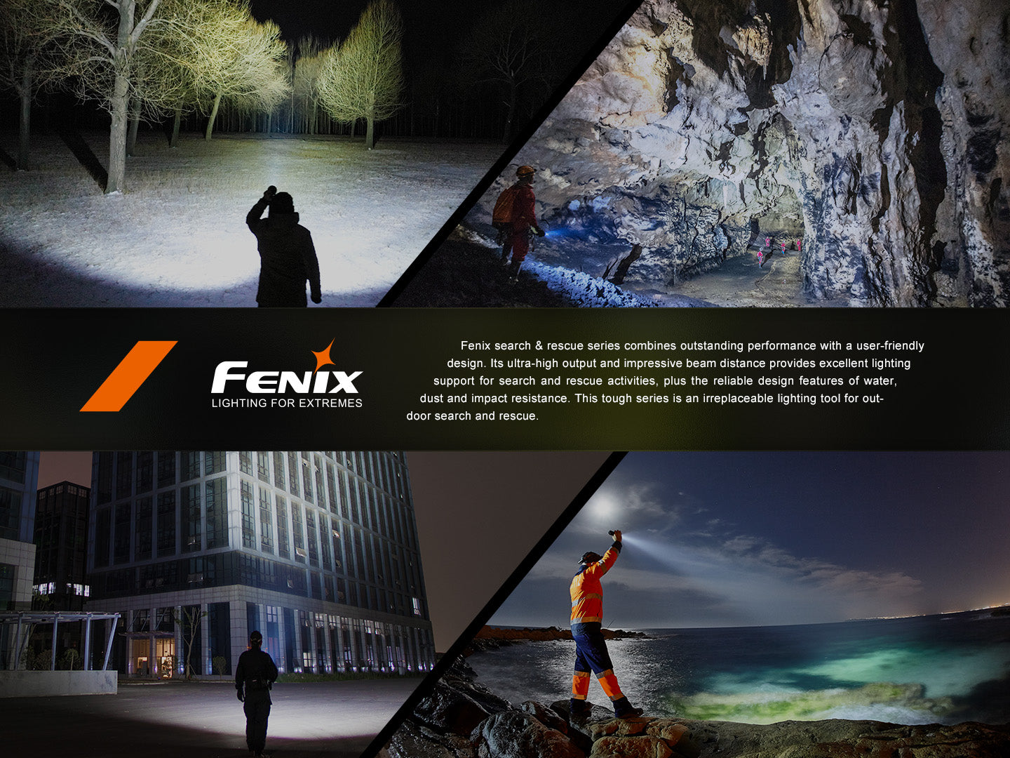 Fenix LR60R Rotary Switch Rechargeable Searchlight - 21000 Lumens Fenix Store
