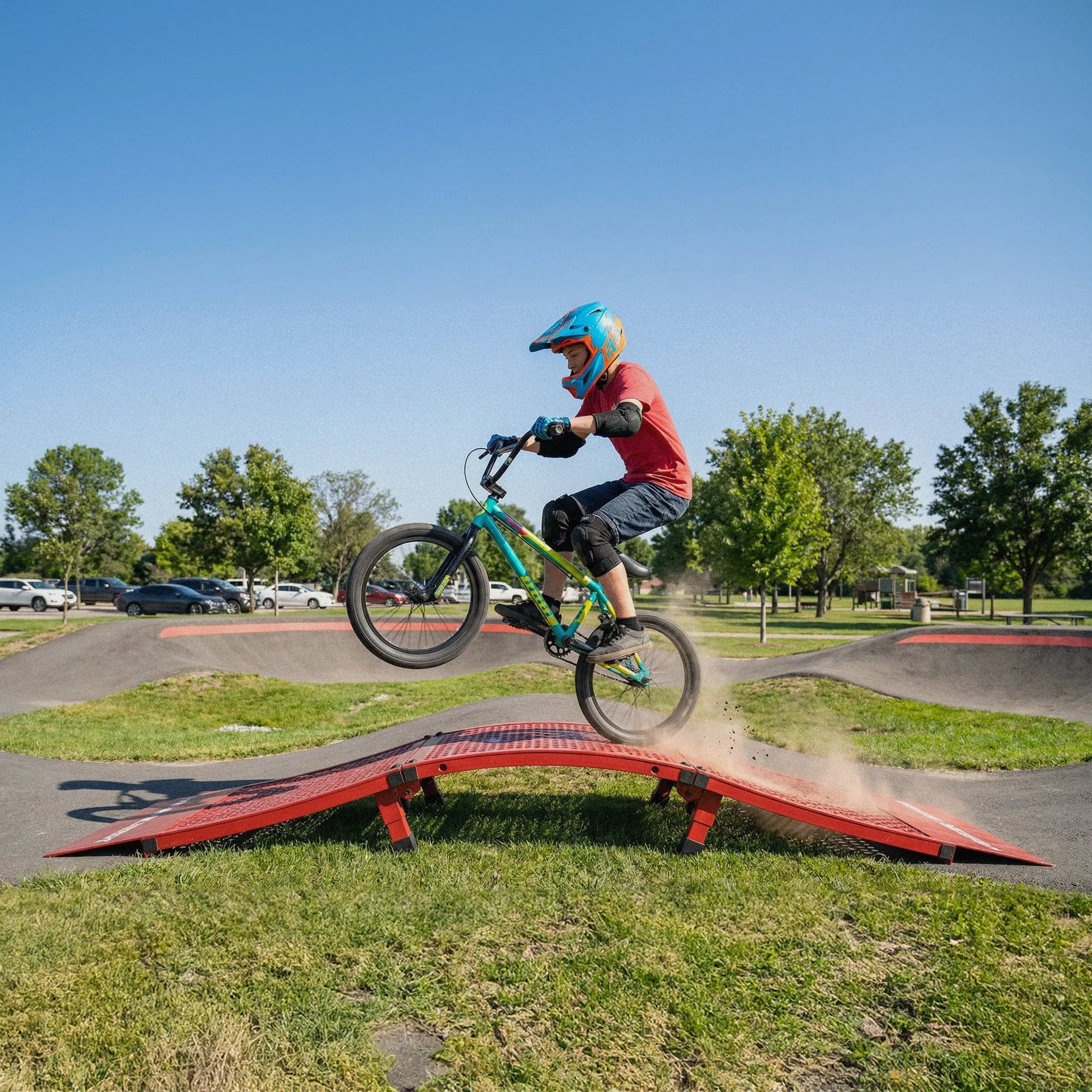 mountainbike pumptrack Mini Pump Track for BMX, Bike & Scooter